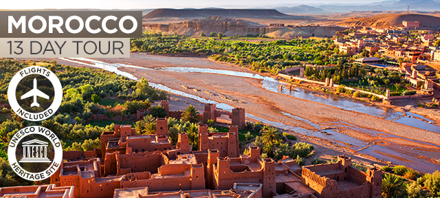 MOROCCO: 13 Day Colours of Morocco Tour Including Flights for Two $6,798