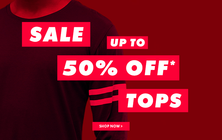 Up to 50% off jackets, jeans and tees