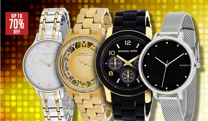 Marc Jacobs, Kate Spade & Skagen Watches UP TO 70% OFF