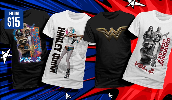 Guardians Of The Galaxy & More T-SHIRTS FROM $15