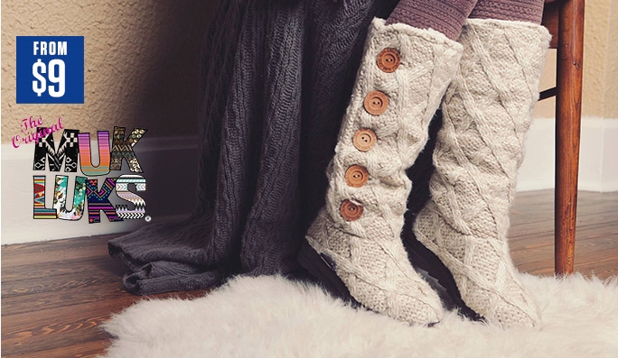 Muk Luks Footwear & Winter Accessories  FROM $9