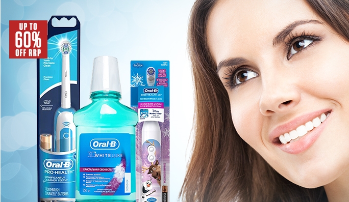 Oral B Toothbrushes and Accessories UP TO 60% OFF