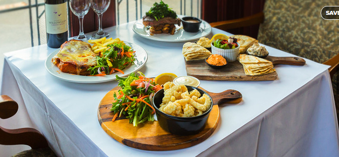 Lunch or Dinner for Two or Four People from Just $39 with a Glass of Wine or Beer, or Upgrade to Include a Bottle of Wine or Jug of Beer from $49 (Valued Up To $197.40)