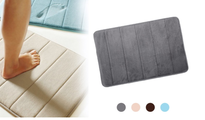Memory Foam Bath Mat in Choice of Colour: Small ($12) or Large ($22)