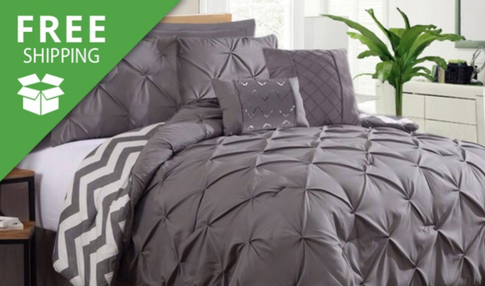 Free Shipping: Seven-Piece Comforter Set: Double ($69), Queen ($79) or King ($89) (Don’t Pay Up to $239)