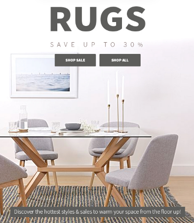 Mid-Year SALE ? Rug up! Huge savings on styles for your floor.