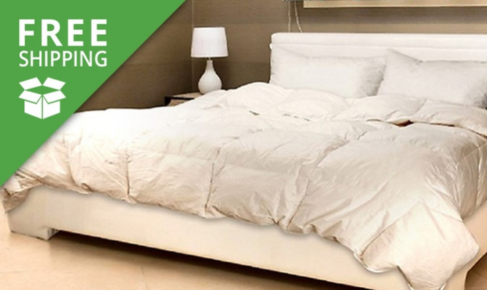 Free Shipping: Goose Feather & Down Quilt: Single ($49), Double ($59), Queen ($69) or King ($79) (Don’t Pay up to $309)