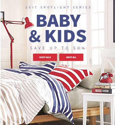 Huge sales for little ones! Up to 50% off Baby & Kids essentials.