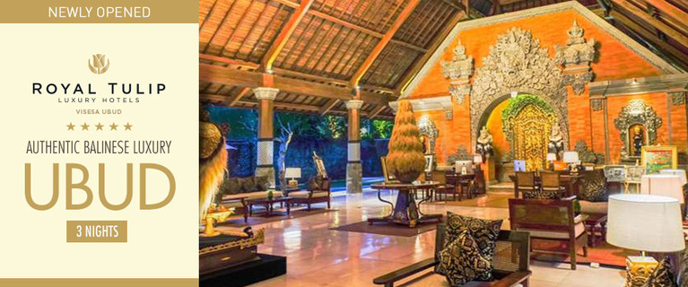 Experience the Real Bali in Ubud’s Newest Five-Star Resort Escape to the breathtaking new 5-star Visesa Ubud; a 6.5-hectare resort complete with lush rice paddies and working farmland BALI From  $599 (Valued up to $2,107)