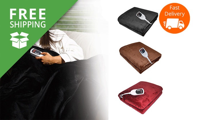 Free Shipping: $45 for an Electric Heated Throw Blanket