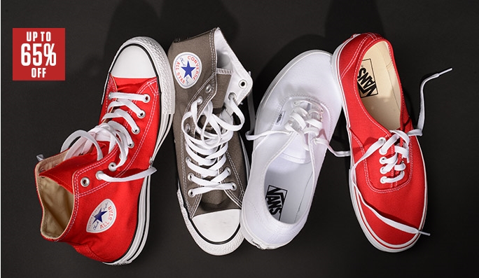 Converse & Vans Footwear UP TO 65% OFF