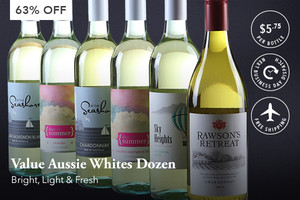 Super Value Aussie Whites Dozen … Only $69 with Delivery Included (Valued at $189)