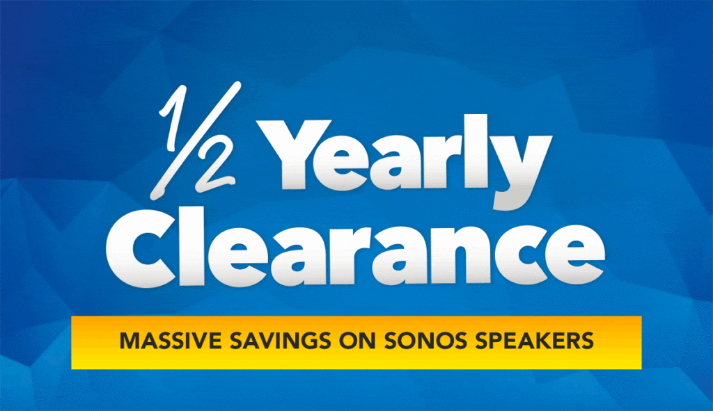 Save big on Sonos speakers this ½ yearly clearance! Sonos SUB Wireless Subwoofer for Music Streaming $845
