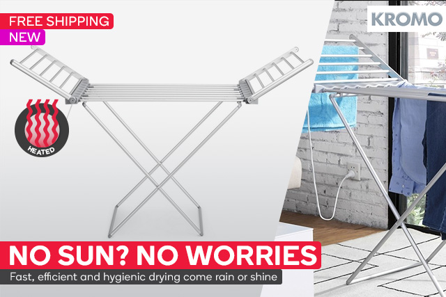 Kromo Heated Drying Rack $59