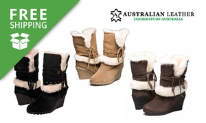 Free Shipping: $99 for a Pair of Australian Leather Chantelle Wedge High Heel Boots (Don’t Pay $269)