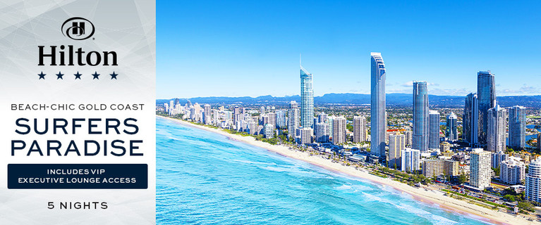 Beach-Chic Luxury at the Hilton Surfers Paradise $999