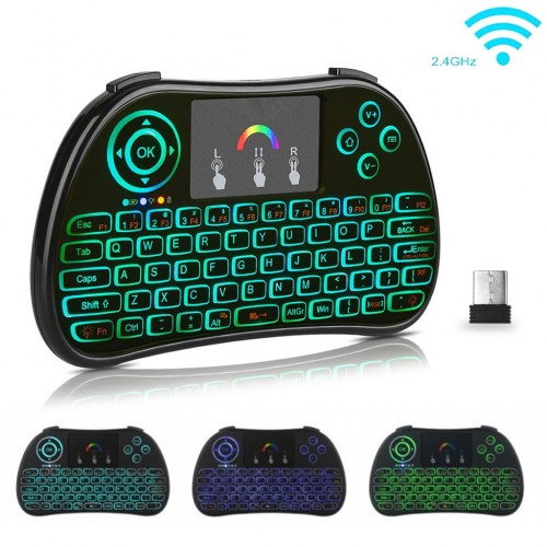 Rechargeable Backlit Wireless Keyboard Touchpad $15