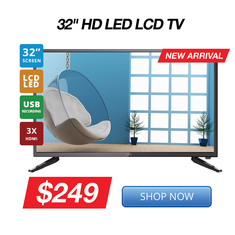32″ HD LED LCD TV $249