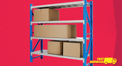 A versatile storage solution for your garage. Certa Steel Storage Shelves $175