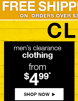 Clothing from $4.99 + FREE shipping over $35!