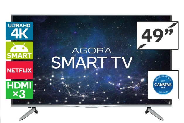 PRICE DROP: Kogan 49″ Agora Smart 4K LED TV (Series 9 MU9000). Only $509