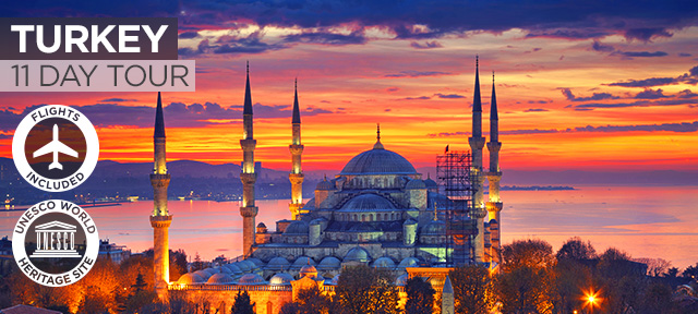 TURKEY: 11 Day Treasures of Turkey Tour Including Flights for Two $5,998