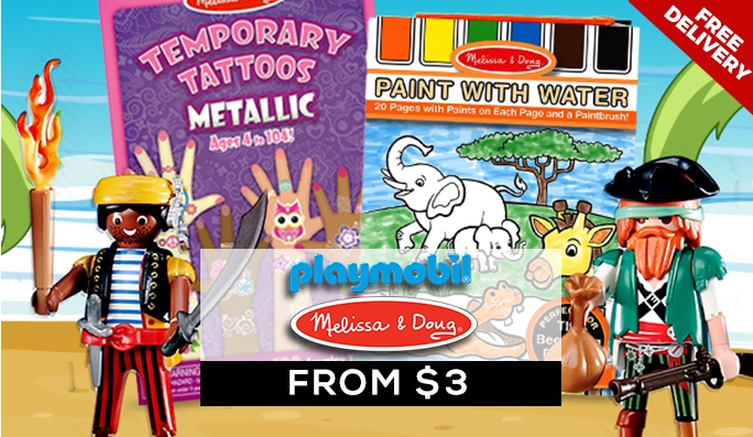 Melissa Doug, Playmobil, Play&Go FROM $3