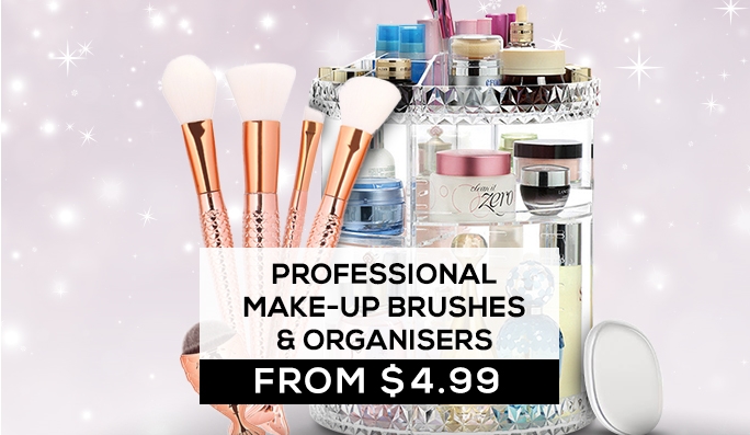 Professional Makeup Brushes & Organisers FROM $4.99