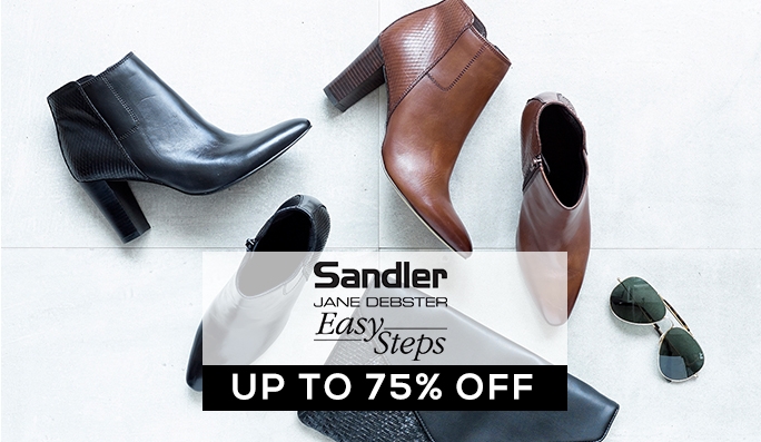 Sandler, Easy Steps, Jane Debster & More UP TO 75% OFF