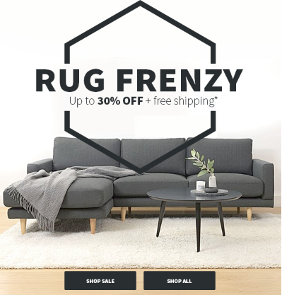 Roll up, roll up! It’s a RUG SALE (with free shipping)!