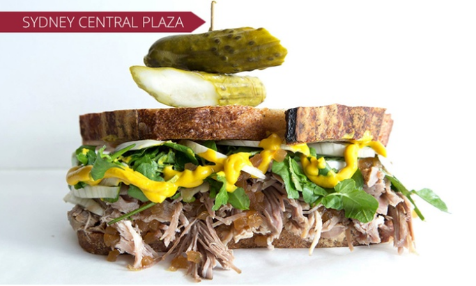 $9.50 for a Meat Plate with 2 Sides or a Sandwich + Bottle of Water from Crafty Cuts Sydney Central (Up to $15.40 Value)