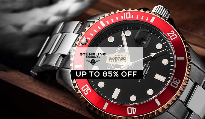 Stuhrling Original Watches UP TO 85% OFF