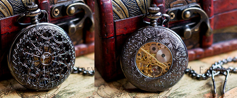 Custom Engraved Vintage Mechanical Pocket Watch. Just $35 for One, $69 for Two, or $96 for Three (Valued Up To $322.02)