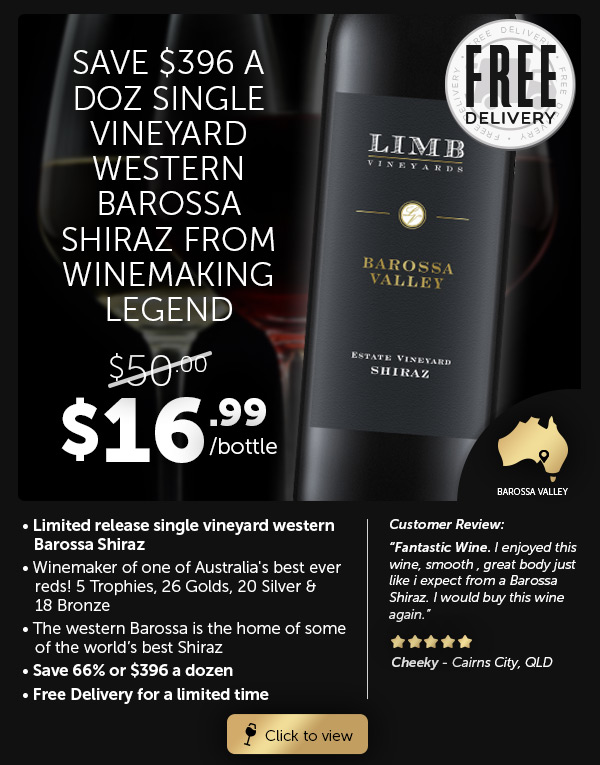 Was $50 Now $16.99 Saνe $396 Doz + Coonawarra & Barossa Under $10 Delivered.