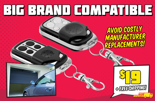 Big Brand Compatible Garage Door Remotes $19