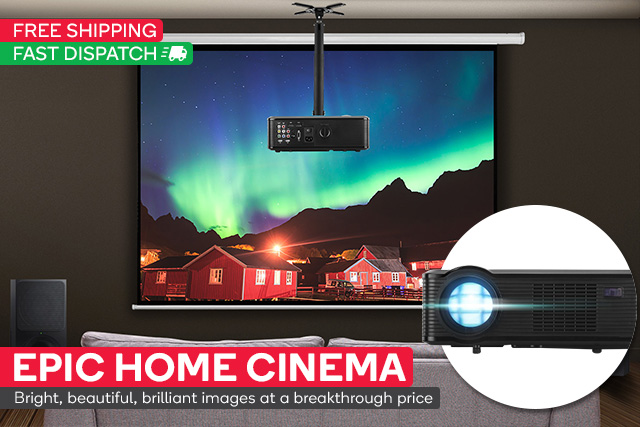 Want BIGGER Movies & Sport? HD Projector Just $279