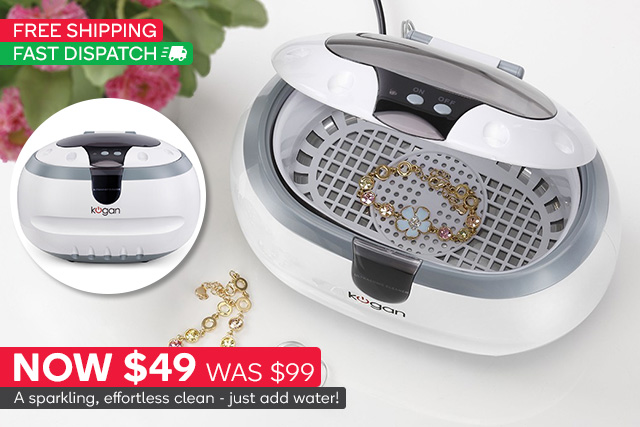 Kogan Ultrasonic Jewellery Cleaner $49