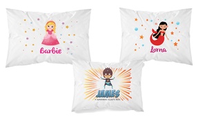 Personalised Kids’ Pillowcase in Choice of Design: One ($8) or Two ($15) (Don’t Pay up to $50.46)