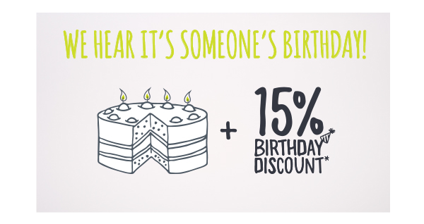 Happy Birthday! 15% off inside…