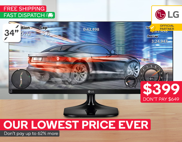 34″ LG UltraWide Monitor $399 – Our Lowest EVER Price