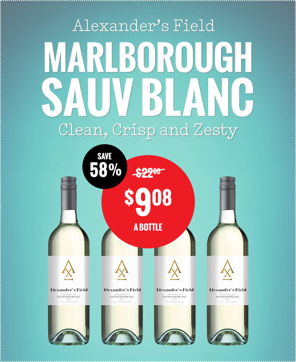 Save 58% on Marlborough Sauvvy! $9.08 A BOTTLE