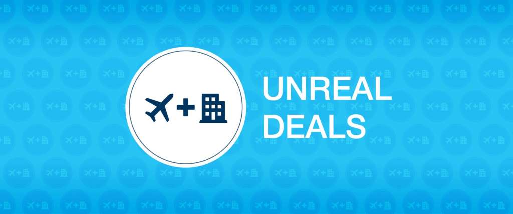 Your Unreal Deal: Savings equal to 100% of a flight, hotel, or more!