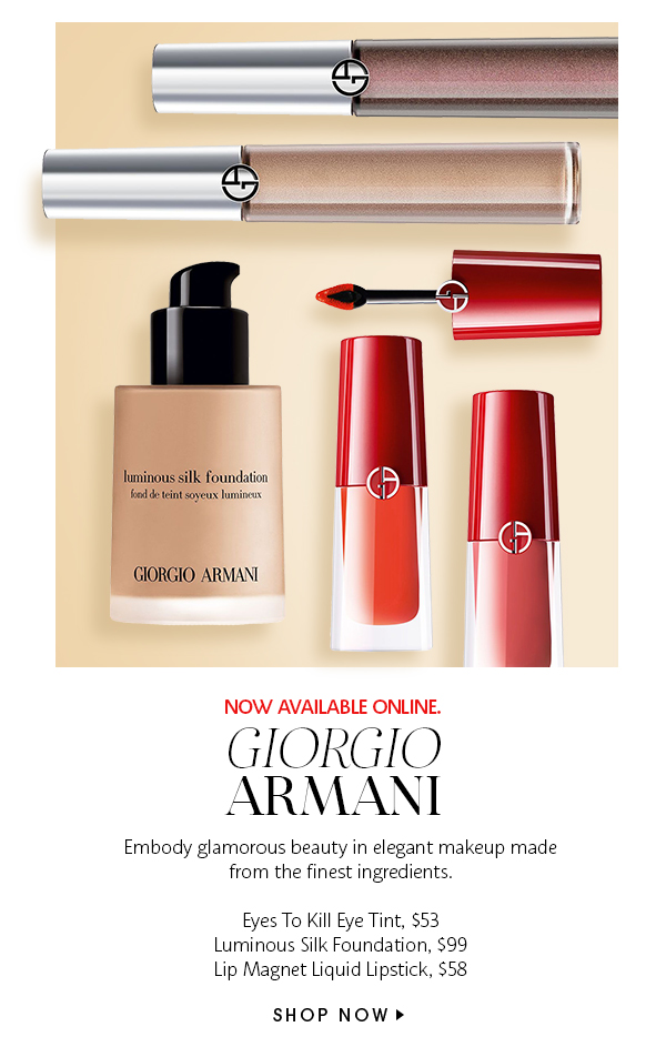 ONLINE NOW: Giorgio Armani