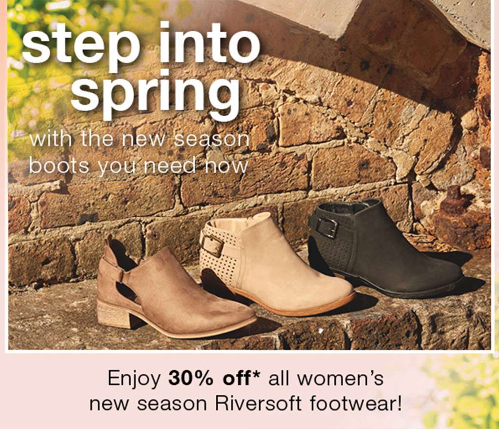 Step into Spring with 30% off new season Riversoft.