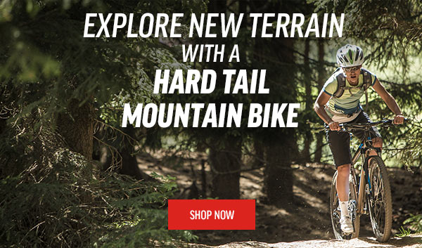 Explore new terrain – hard tail mountain bikes from $399
