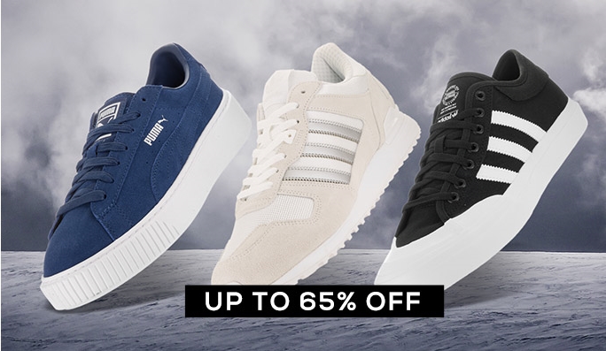 Adidas, Puma & K-Swiss Footwear UP TO 65% OFF