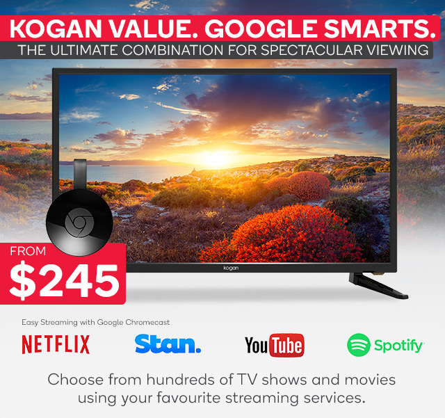 ATTN: Netflix Addicts – TVs Including Chromecast from $245