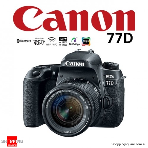 Canon EOS 77D Kit 18-55mm IS STM Lens 24.2MP Digital Camera