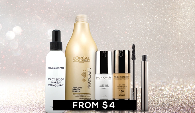 Cosmetics & Hair Care Clearance FROM $4