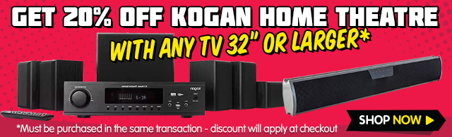 20% Off Kogan Home Theatre Offer